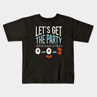 Funny Pickleball Let's Get the Party Started 0-0-2 Kids T-Shirt